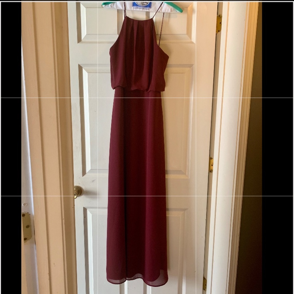 Maroon formal dress